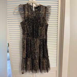 ALLSAINTS lace leopard dress / NWT / US8/EU40/UK12